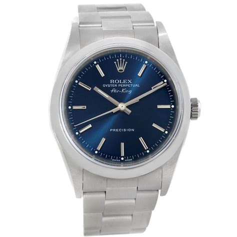 rolex oyster perpetual air king blue dial
